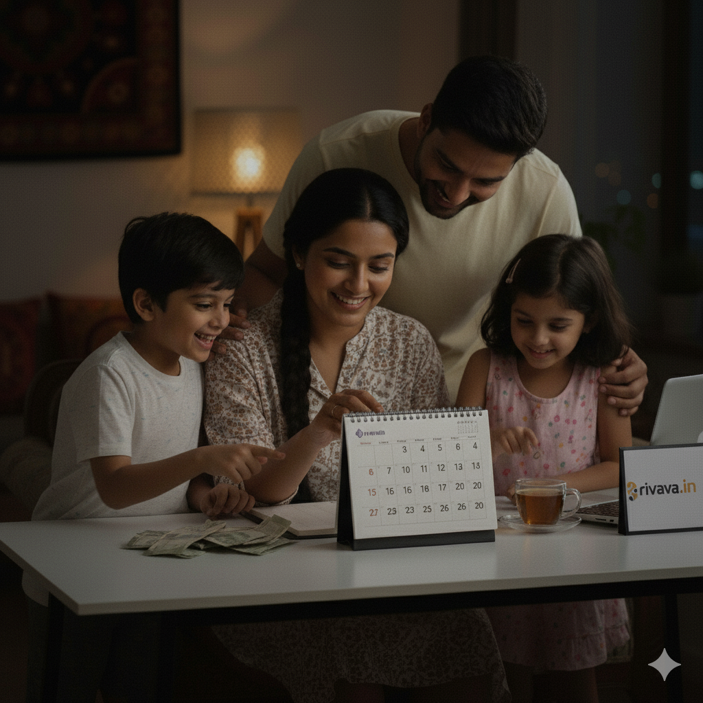 A family planning a trip